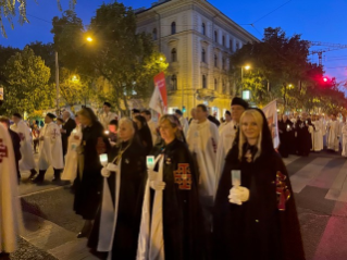 Members of the Order at the International Eucharistic Congress in Budapest